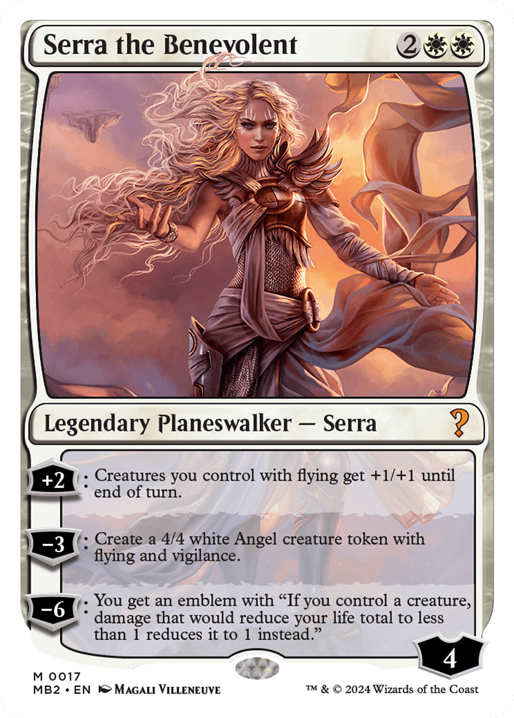 Serra the Benevolent (White Border) [Mystery Booster 2] | PLUS EV GAMES 