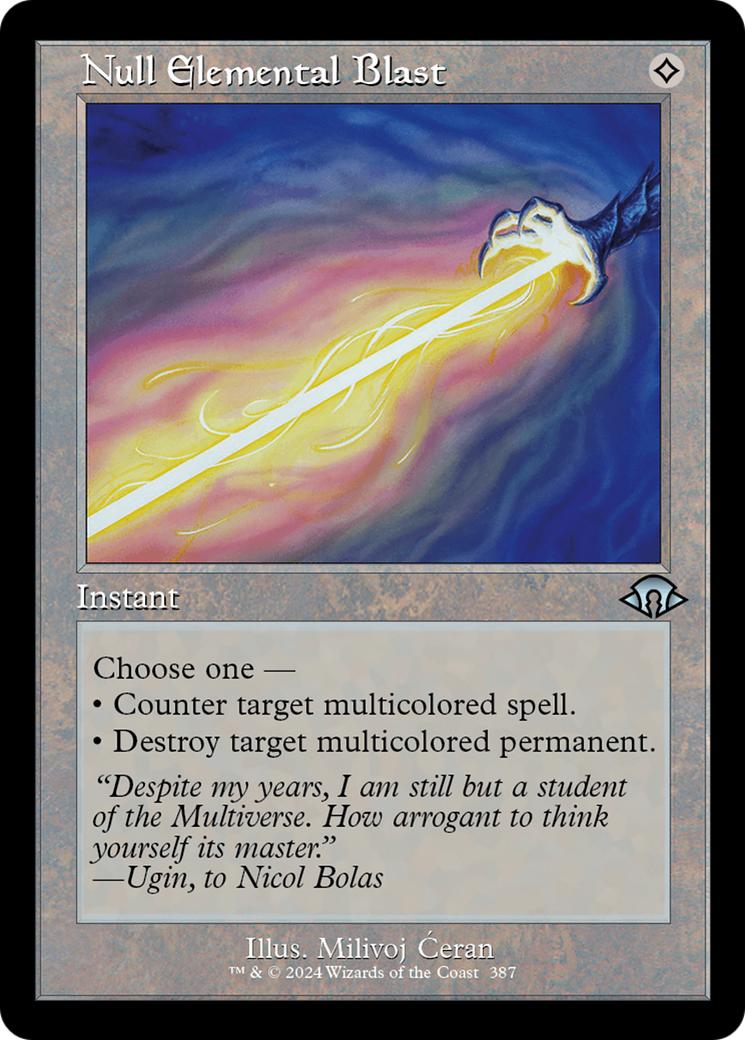 Null Elemental Blast (Retro) [Modern Horizons 3] | PLUS EV GAMES 