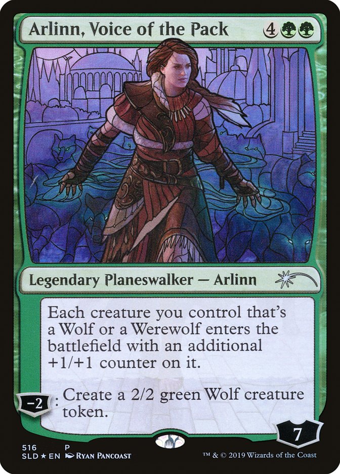 Arlinn, Voice of the Pack (Stained Glass) [Secret Lair Drop Promos] | PLUS EV GAMES 