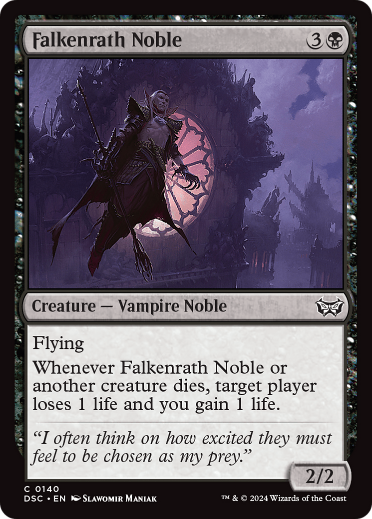 Falkenrath Noble [Duskmourn: House of Horror Commander] | PLUS EV GAMES 