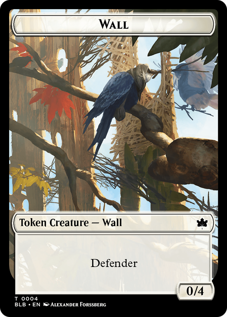 Wall Token [Bloomburrow Tokens] | PLUS EV GAMES 