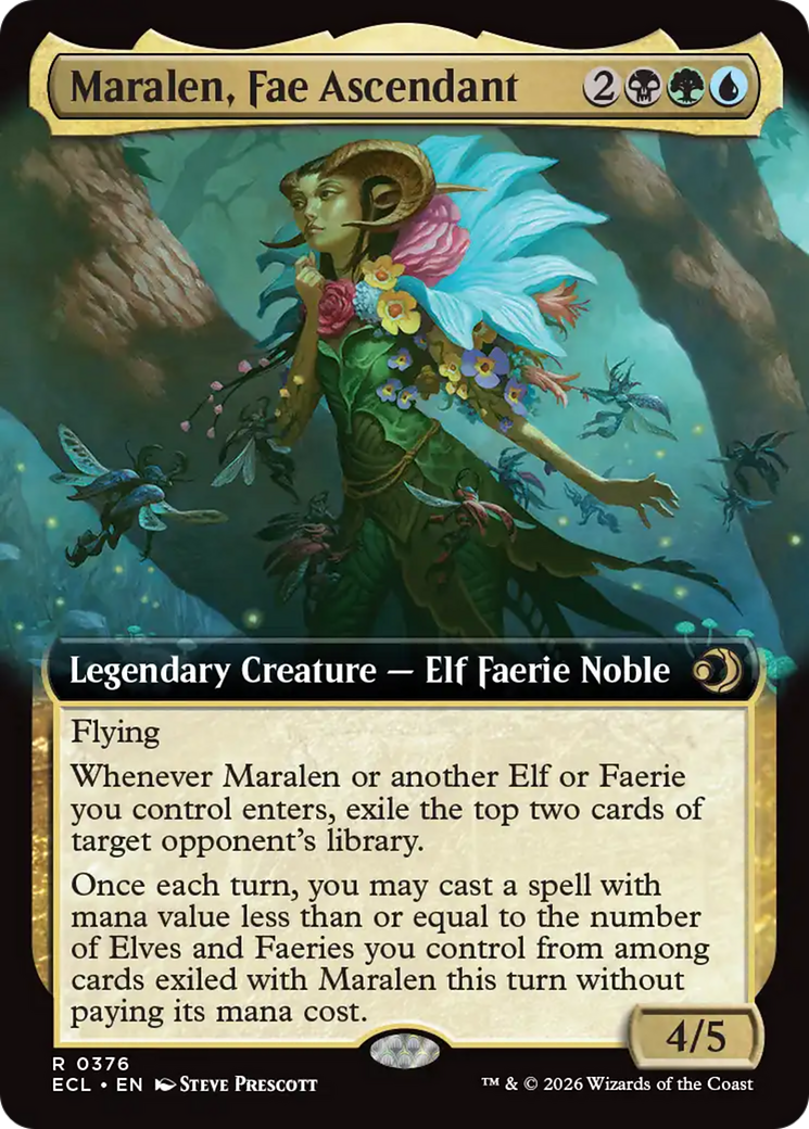Maralen, Fae Ascendant (Extended Art) [Lorwyn Eclipsed] | PLUS EV GAMES 