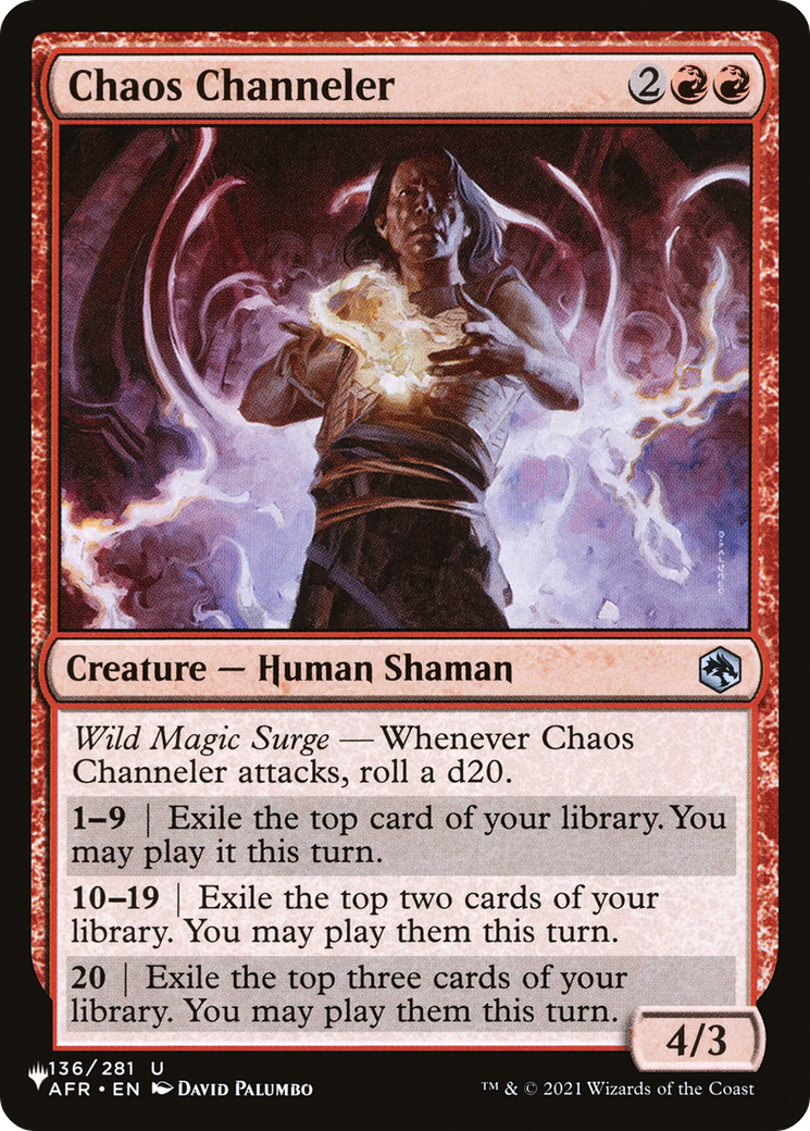 Chaos Channeler [The List Reprints] | PLUS EV GAMES 