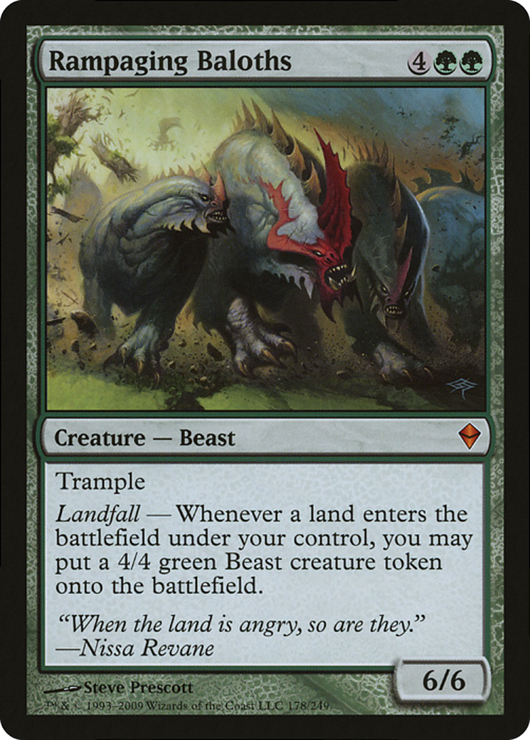 Rampaging Baloths (Zendikar) (Oversized) [Oversize Cards] | PLUS EV GAMES 