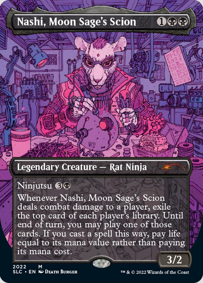 Nashi, Moon Sage's Scion (Borderless) [Secret Lair Countdown Kit] | PLUS EV GAMES 
