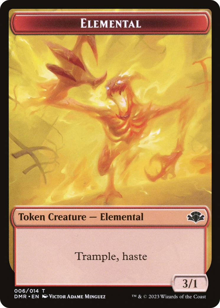 Elemental Token [Dominaria Remastered Tokens] | PLUS EV GAMES 