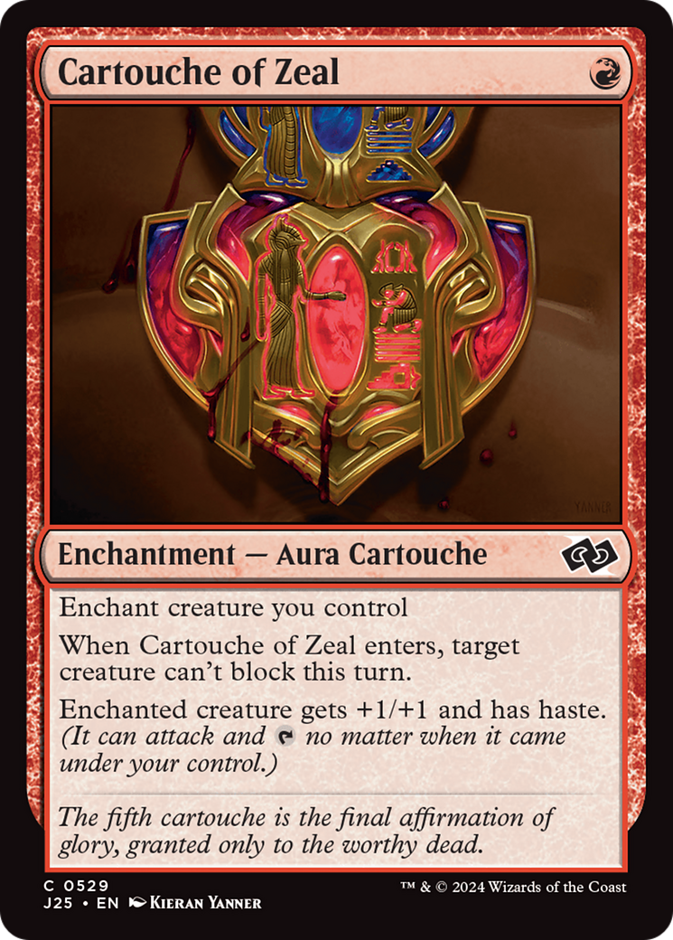 Cartouche of Zeal [Foundations Jumpstart] | PLUS EV GAMES 