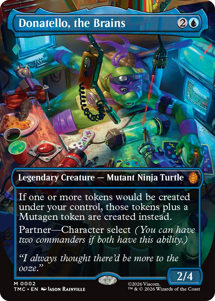 Donatello, the Brains (Borderless) [Teenage Mutant Ninja Turtles Commander] | PLUS EV GAMES 