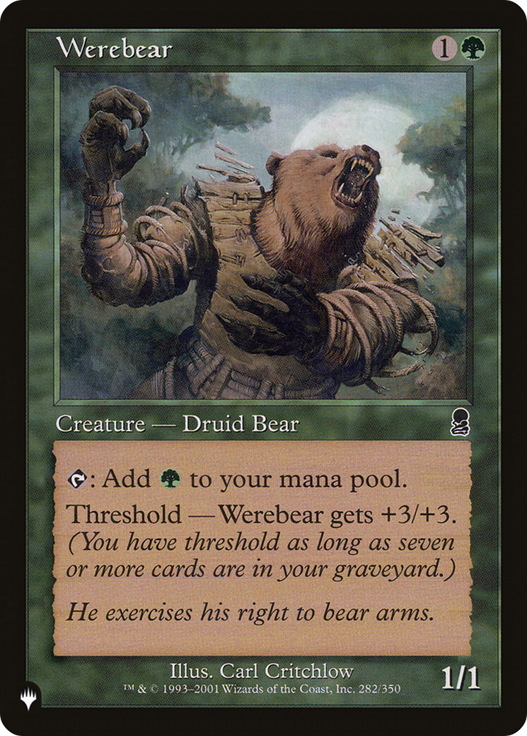 Werebear [The List Reprints] | PLUS EV GAMES 