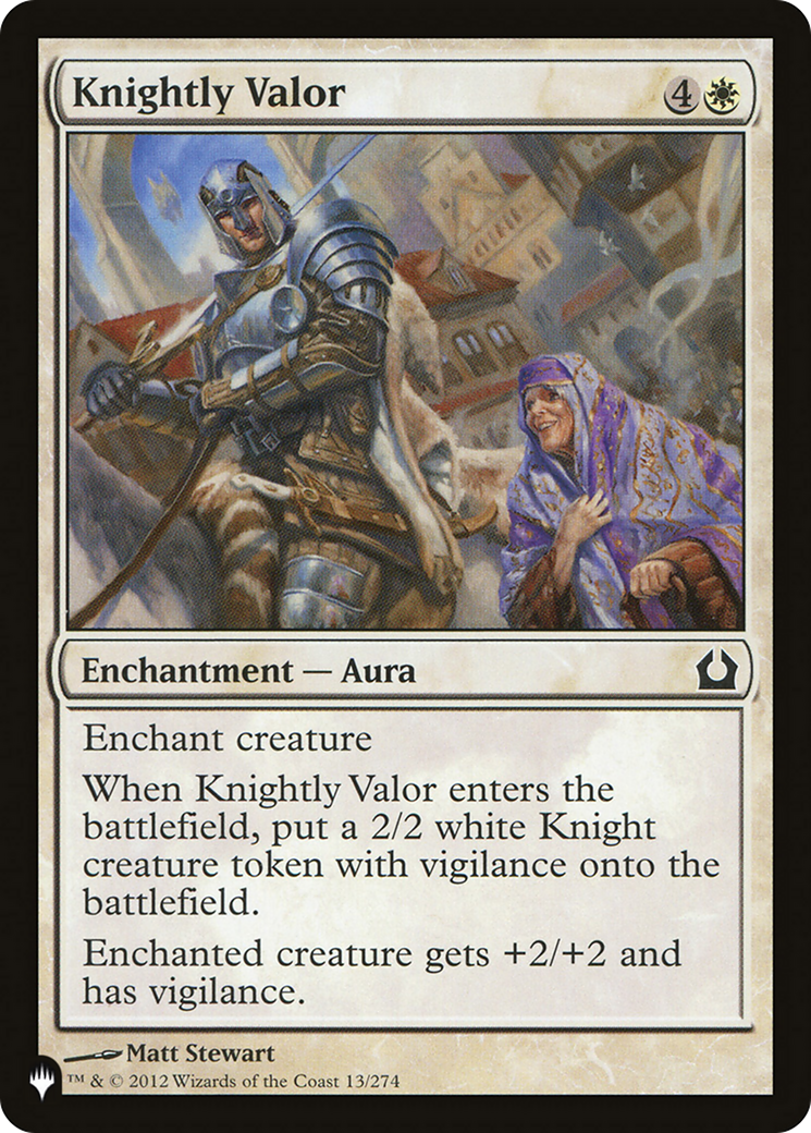 Knightly Valor [The List Reprints] | PLUS EV GAMES 