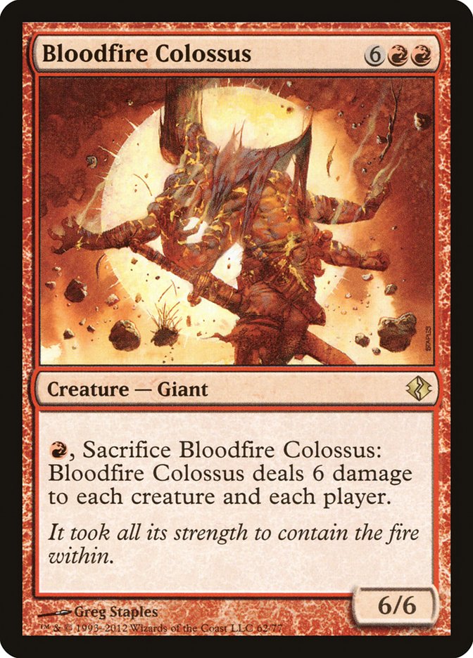 Bloodfire Colossus [Duel Decks: Venser vs. Koth] | PLUS EV GAMES 