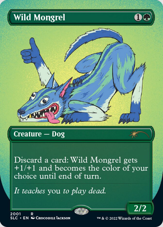 Wild Mongrel (Borderless) [Secret Lair Countdown Kit] | PLUS EV GAMES 