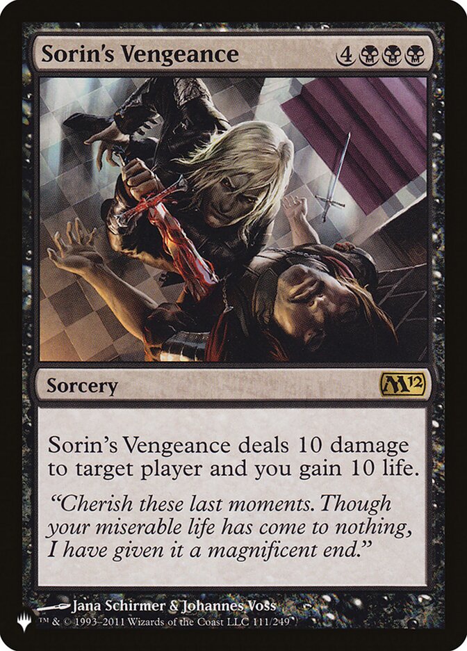 Sorin's Vengeance [The List] | PLUS EV GAMES 