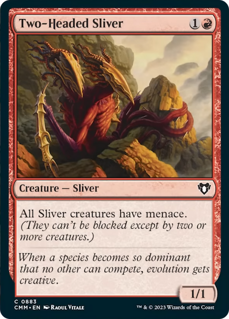 Two-Headed Sliver [Commander Masters] | PLUS EV GAMES 