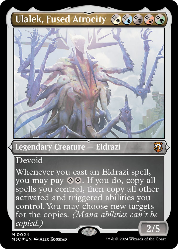 Ulalek, Fused Atrocity (Foil Etched) [Modern Horizons 3 Commander] | PLUS EV GAMES 