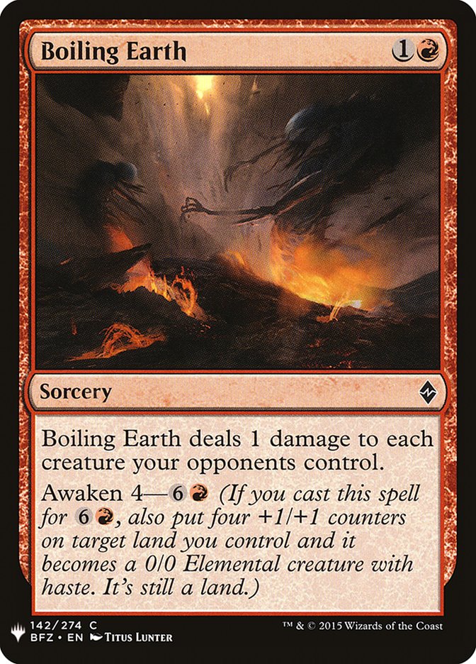 Boiling Earth [Mystery Booster] | PLUS EV GAMES 