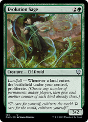 Evolution Sage [Phyrexia: All Will Be One Commander] | PLUS EV GAMES 