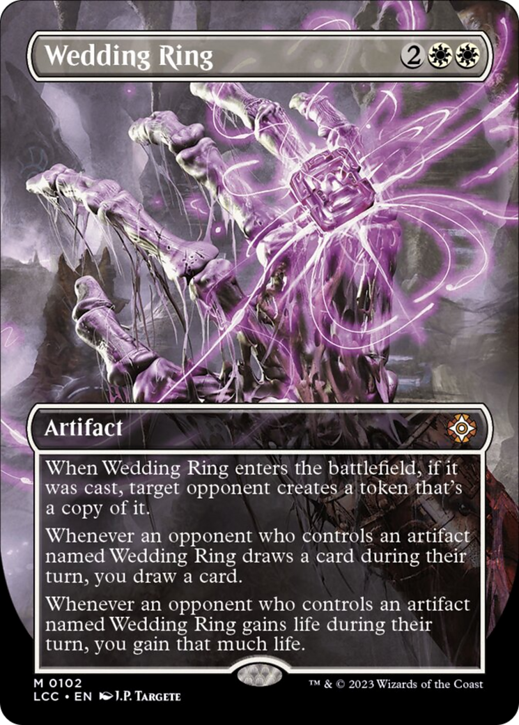 Wedding Ring (Borderless) [The Lost Caverns of Ixalan Commander] | PLUS EV GAMES 