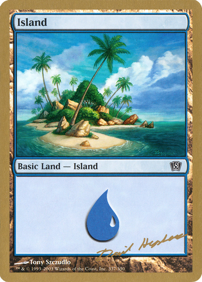 Island (dh337) (Dave Humpherys) [World Championship Decks 2003] | PLUS EV GAMES 