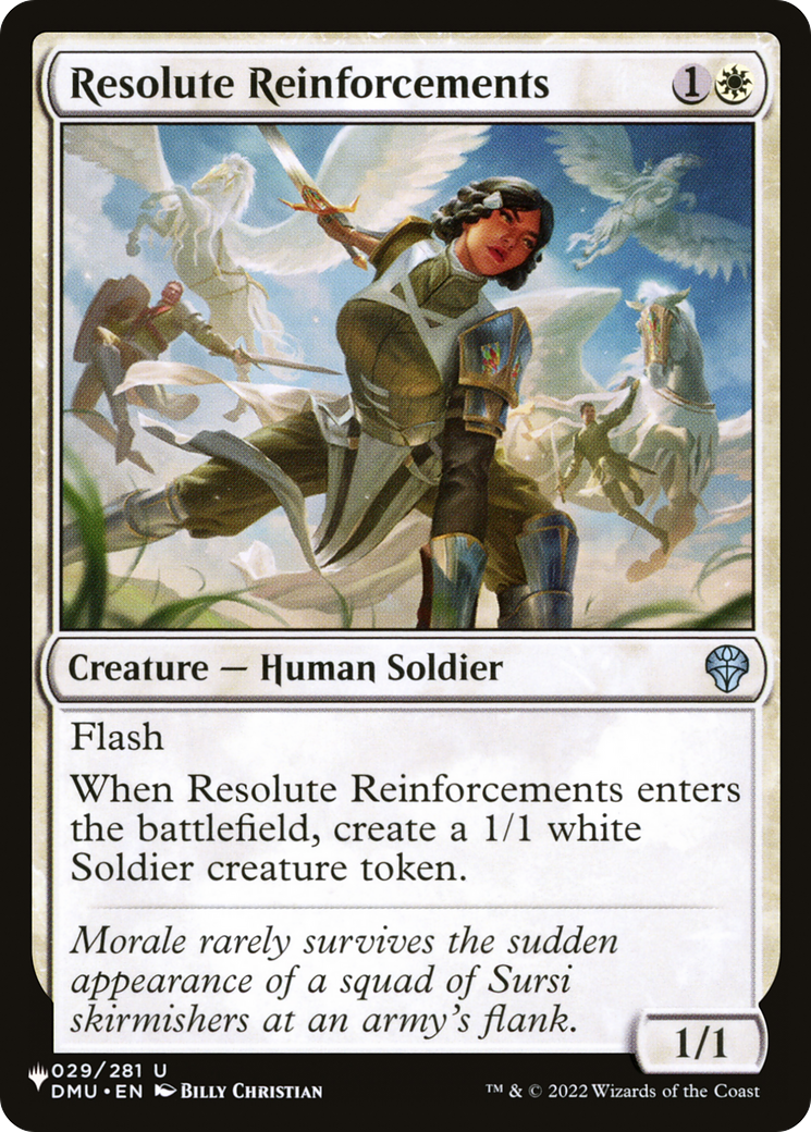 Resolute Reinforcements [The List Reprints] | PLUS EV GAMES 