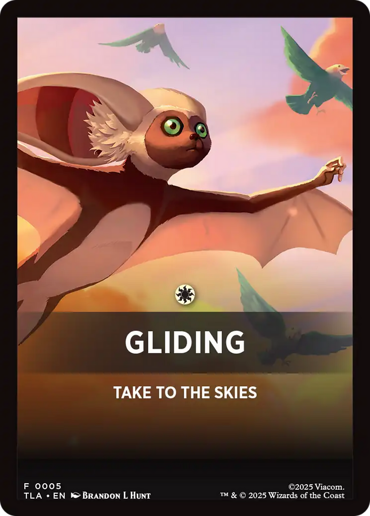 Gliding Theme Card [Avatar: The Last Airbender Tokens] | PLUS EV GAMES 