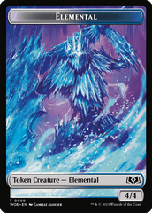 Elemental // Food (0011) Double-Sided Token [Wilds of Eldraine Tokens] | PLUS EV GAMES 