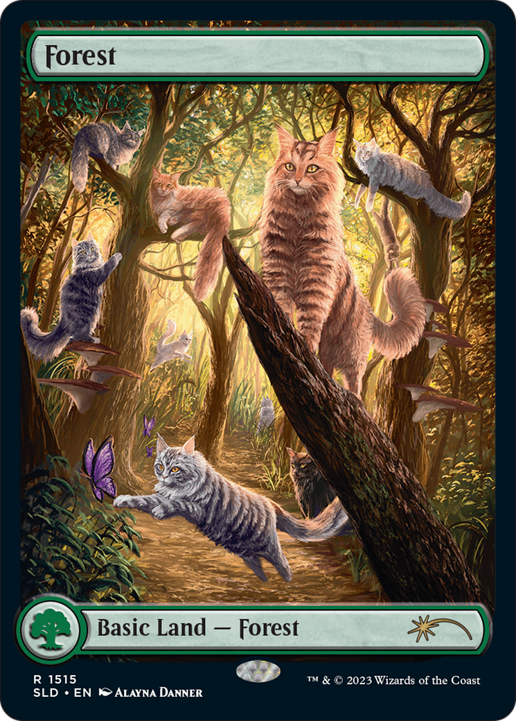 Forest (1515) [Secret Lair Commander Deck: Raining Cats and Dogs] | PLUS EV GAMES 