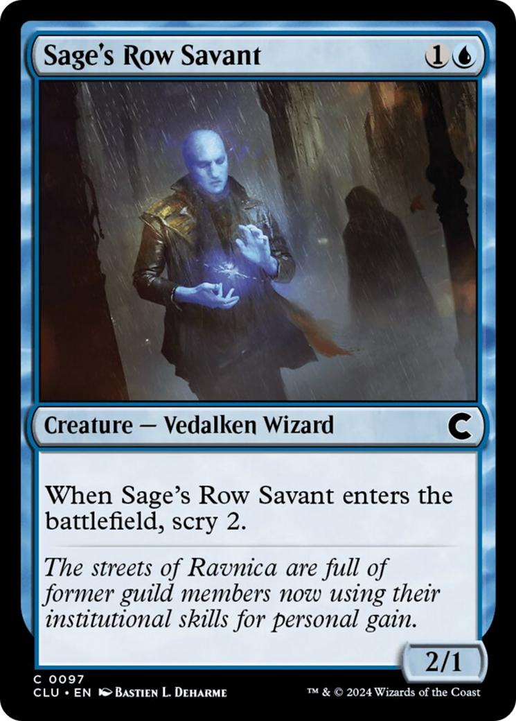 Sage's Row Savant [Ravnica: Clue Edition] | PLUS EV GAMES 