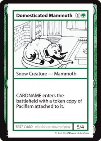 Domesticated Mammoth (2021 Edition) [Mystery Booster Playtest Cards] | PLUS EV GAMES 