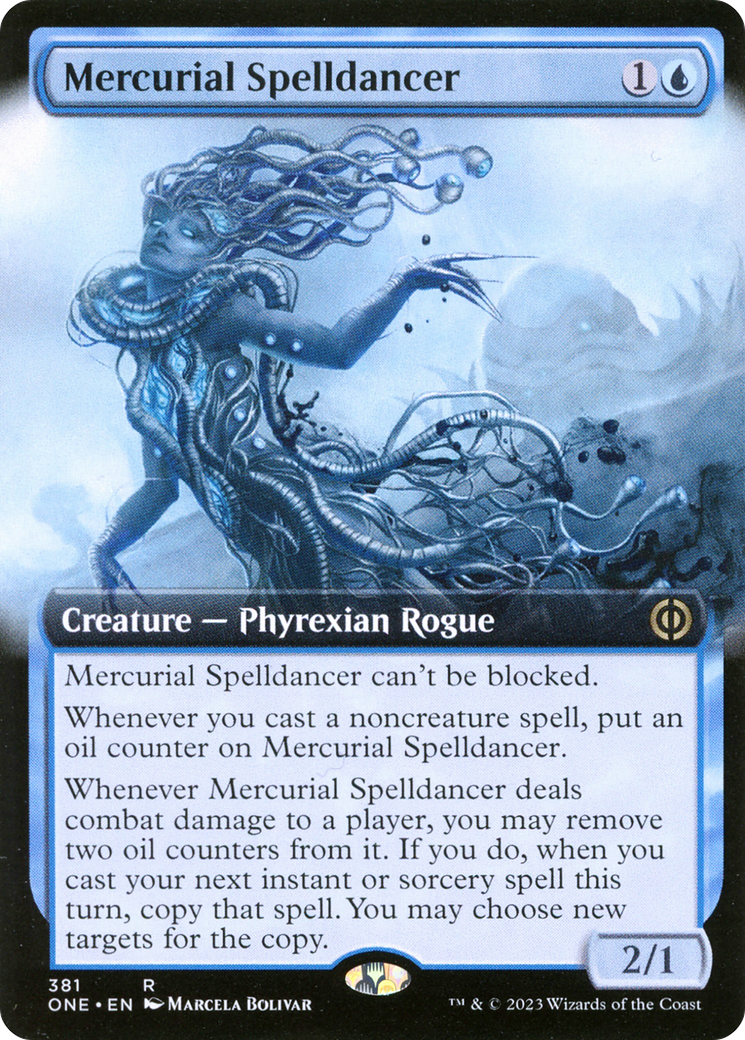 Mercurial Spelldancer (Extended Art) [Phyrexia: All Will Be One] | PLUS EV GAMES 