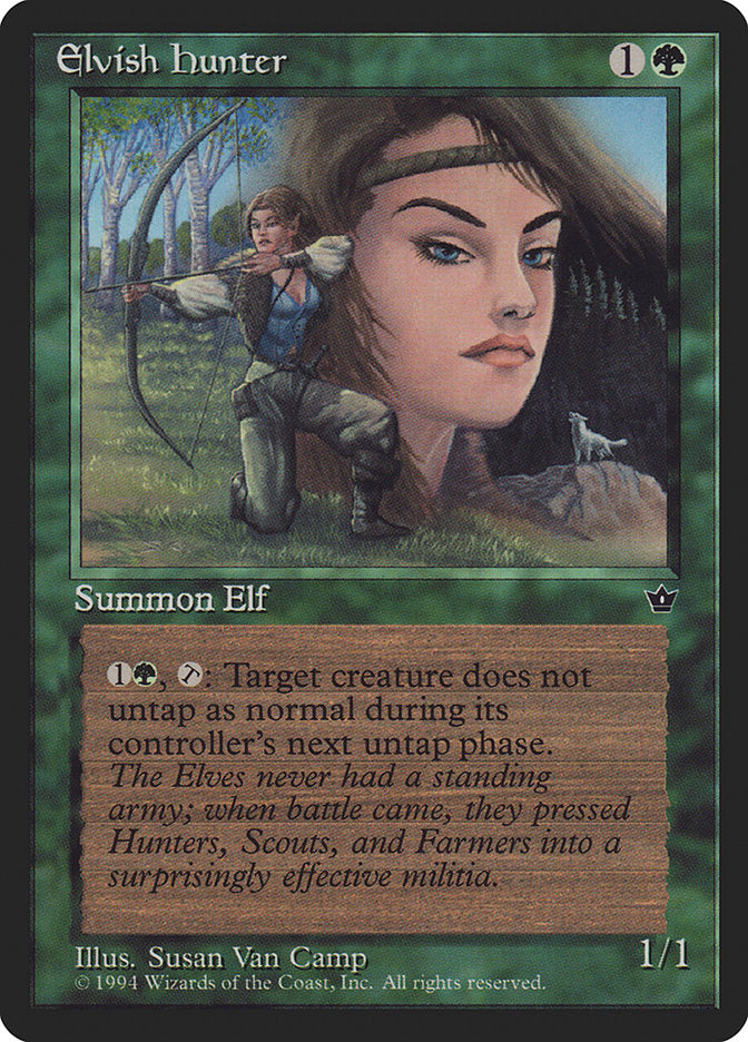 Elvish Hunter (Susan Van Camp) [Fallen Empires] | PLUS EV GAMES 