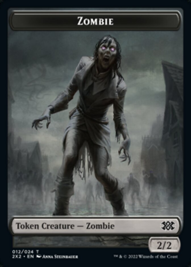 Zombie // Angel Double-sided Token [Double Masters 2022 Tokens] | PLUS EV GAMES 
