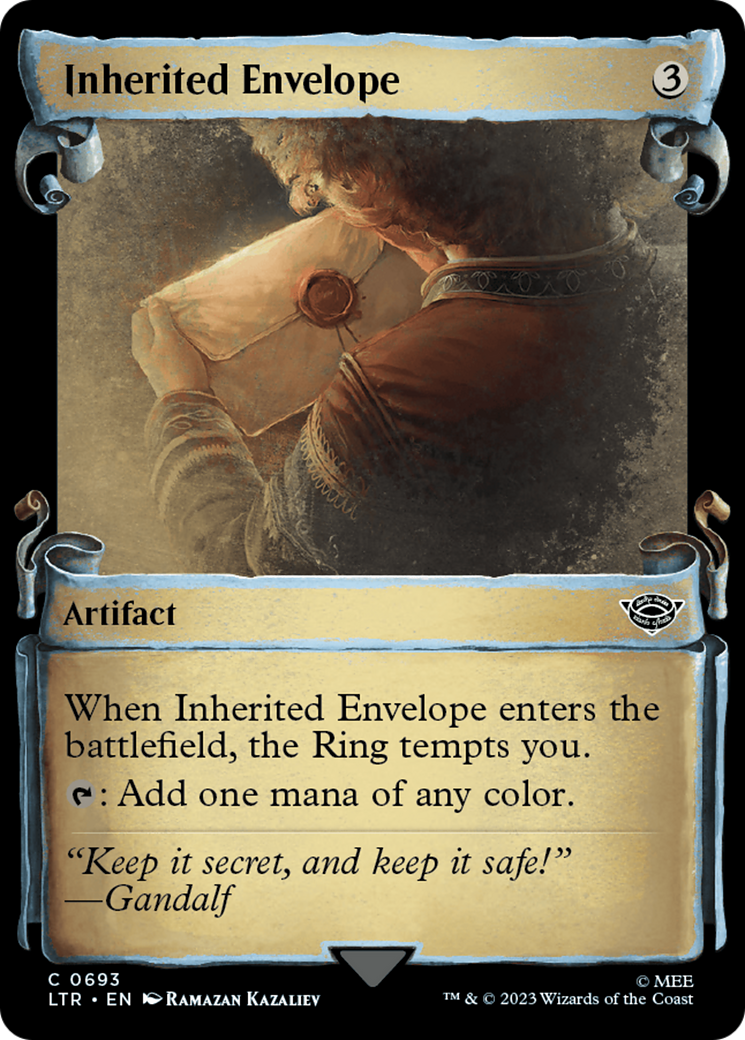 Inherited Envelope [The Lord of the Rings: Tales of Middle-Earth Showcase Scrolls] | PLUS EV GAMES 