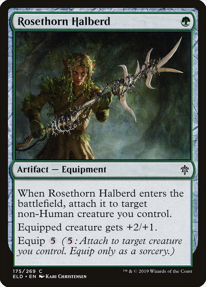 Rosethorn Halberd [Throne of Eldraine] | PLUS EV GAMES 