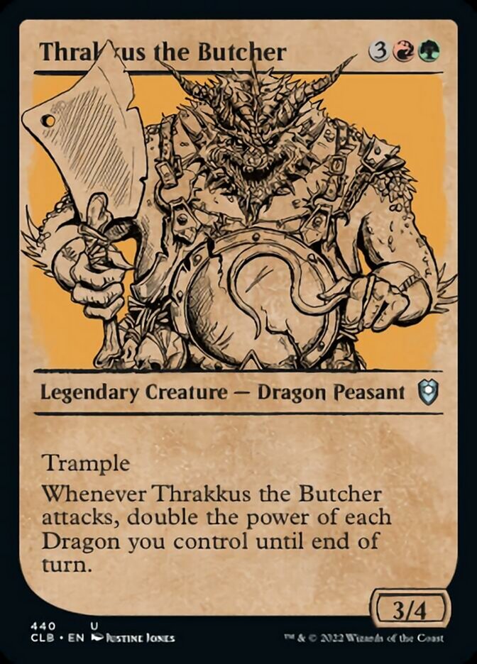 Thrakkus the Butcher (Showcase) [Commander Legends: Battle for Baldur's Gate] | PLUS EV GAMES 