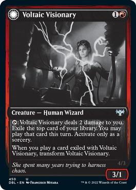 Voltaic Visionary // Volt-Charged Berserker [Innistrad: Double Feature] | PLUS EV GAMES 