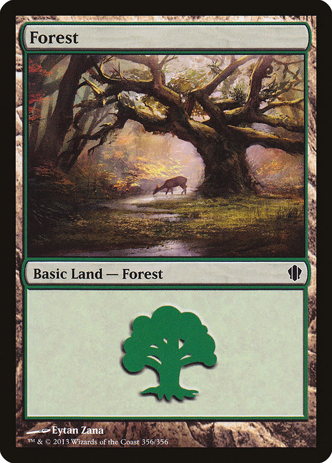 Forest (356) [Commander 2013] | PLUS EV GAMES 