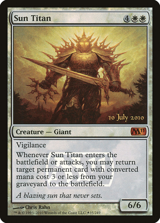 Sun Titan [Magic 2011 Prerelease Promos] | PLUS EV GAMES 