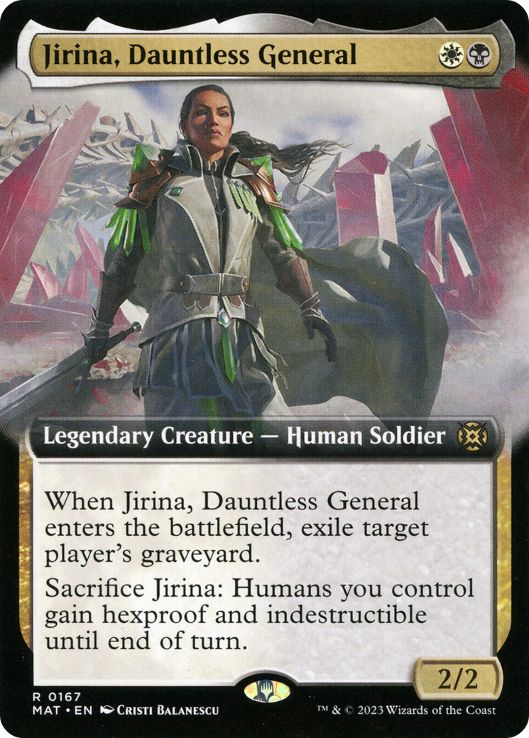 Jirina, Dauntless General (Extended Art) [March of the Machine: The Aftermath] | PLUS EV GAMES 