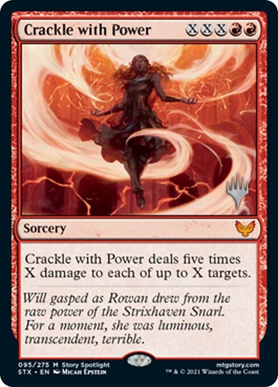Crackle with Power (Promo Pack) [Strixhaven: School of Mages Promos] | PLUS EV GAMES 