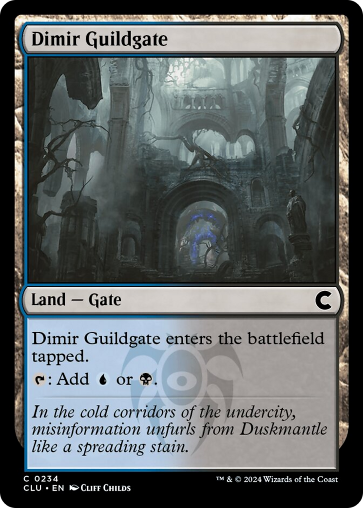 Dimir Guildgate [Ravnica: Clue Edition] | PLUS EV GAMES 