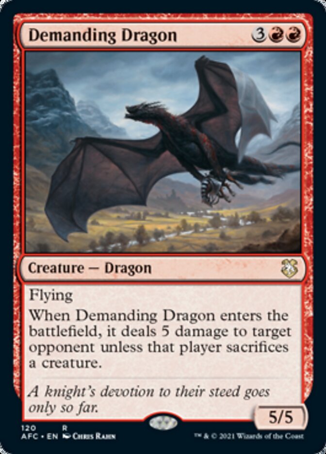 Demanding Dragon [Dungeons & Dragons: Adventures in the Forgotten Realms Commander] | PLUS EV GAMES 