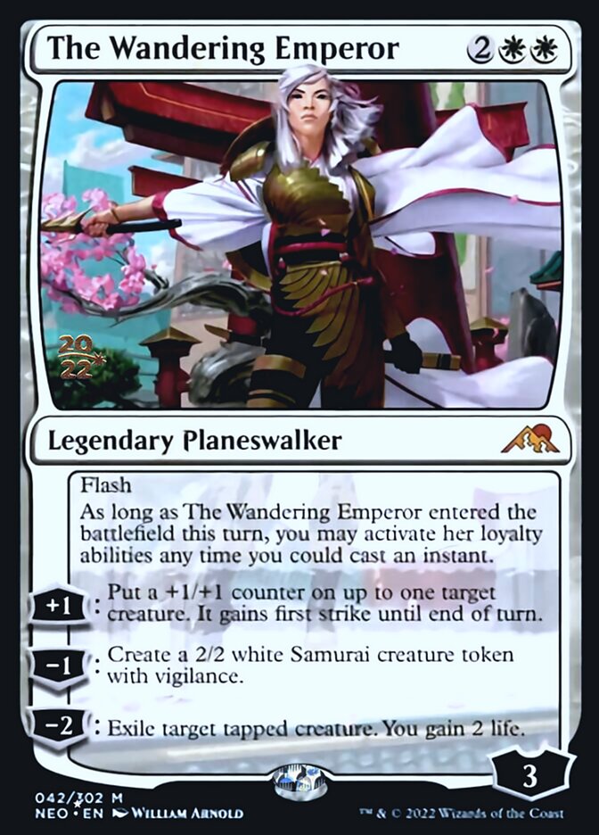 The Wandering Emperor [Kamigawa: Neon Dynasty Prerelease Promos] | PLUS EV GAMES 