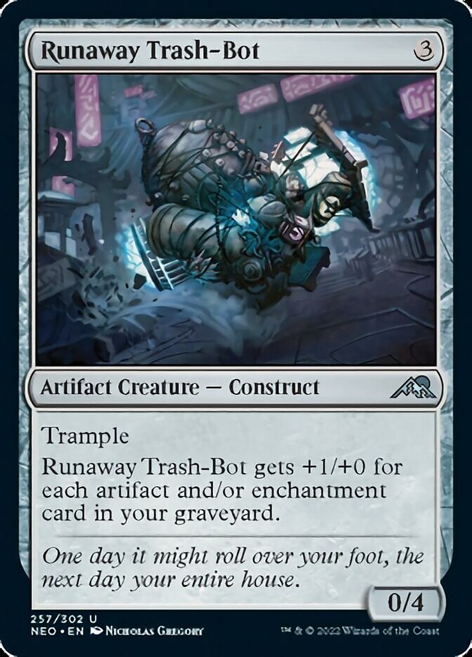 Runaway Trash-Bot [Kamigawa: Neon Dynasty] | PLUS EV GAMES 
