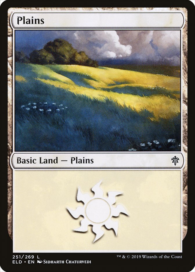 Plains (251) [Throne of Eldraine] | PLUS EV GAMES 