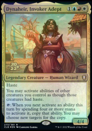 Dynaheir, Invoker Adept [Commander Legends: Battle for Baldur's Gate Prerelease Promos] | PLUS EV GAMES 