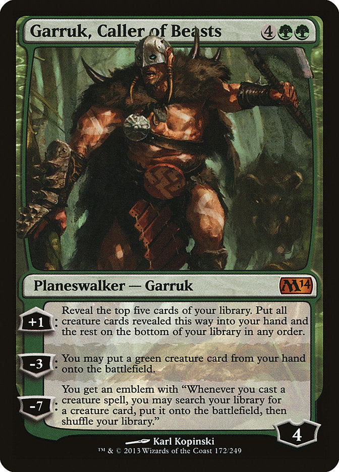 Garruk, Caller of Beasts [Magic 2014] | PLUS EV GAMES 