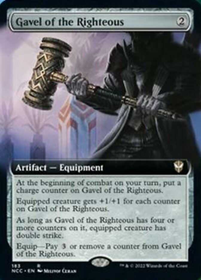 Gavel of the Righteous (Extended Art) [Streets of New Capenna Commander] | PLUS EV GAMES 