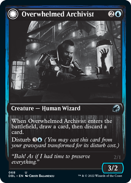 Overwhelmed Archivist // Archive Haunt [Innistrad: Double Feature] | PLUS EV GAMES 