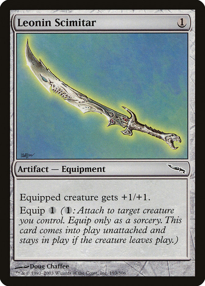 Leonin Scimitar [Mirrodin] | PLUS EV GAMES 